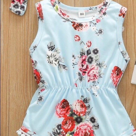 Baby girl Bodysuit & Headband - Picture 3 of 3